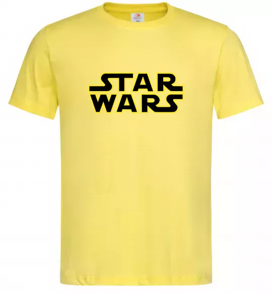 Мужская футболка Star Wars logo Лимонный фото