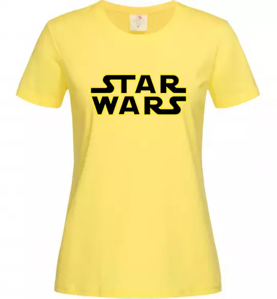 Жіноча футболка Star Wars logo Лимонний фото