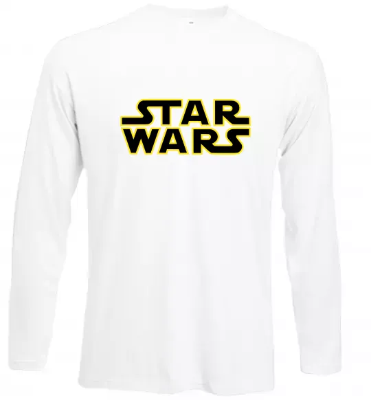 Лонгслив Star Wars logo Белый фото