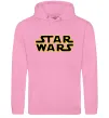 Мужская толстовка (худи) Star Wars logo Розовый фото