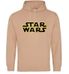 Чоловіча толстовка (худі) Star Wars logo Пісочний фото