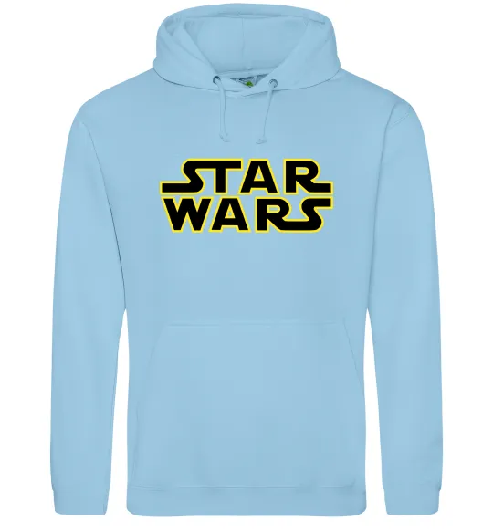 Женская толстовка (худи) Star Wars logo Голубой фото