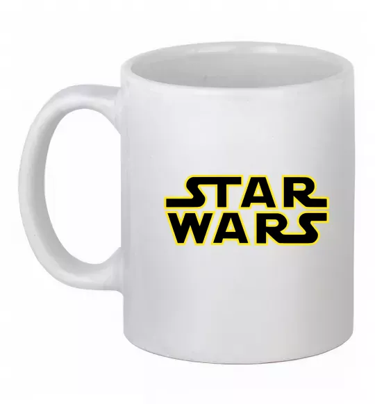 Чашка керамічна Star Wars logo Білий фото