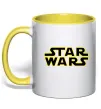 Чашка с цветной ручкой Star Wars logo Солнечно желтый фото
