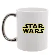 Чашка с цветной ручкой Star Wars logo Серебро фото