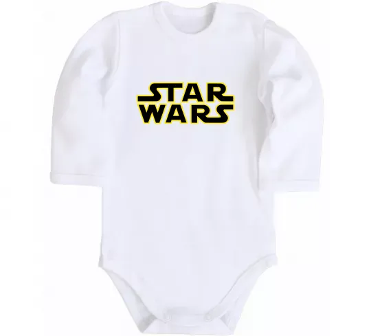 Дитячий бодік Star Wars logo Білий фото