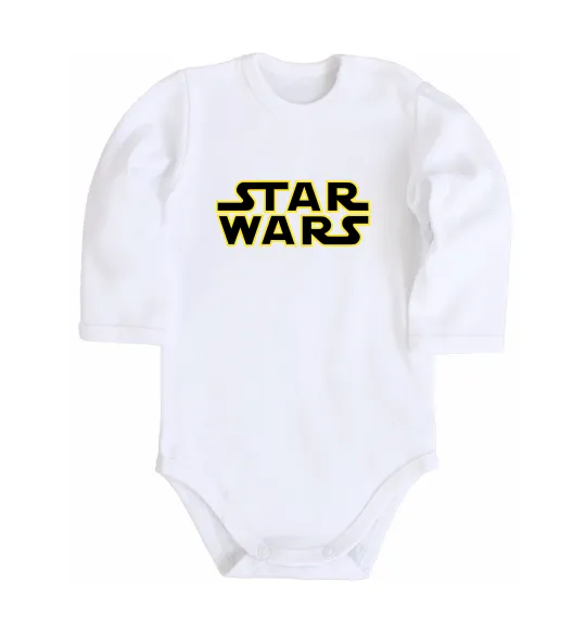 Детский боди Star Wars logo Белый фото