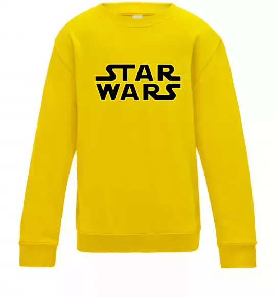Детский Свитшот Star Wars logo Солнечно желтый фото