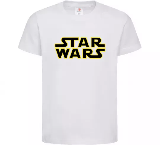 Детская футболка Star Wars logo Белый фото