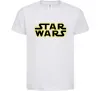 Детская футболка Star Wars logo Белый фото