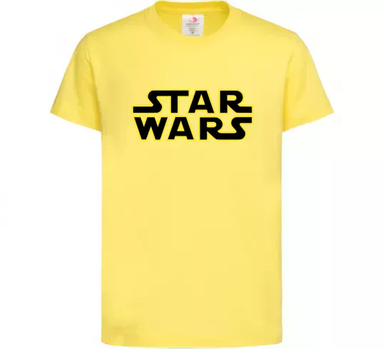 Детская футболка Star Wars logo Лимонный фото