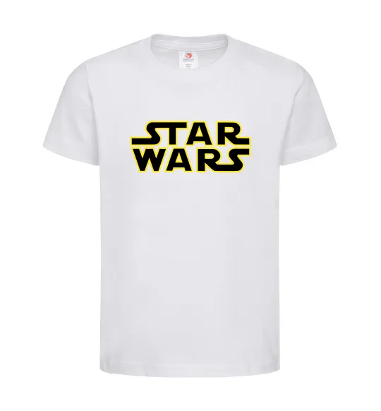 Дитяча футболка Star Wars logo Білий фото