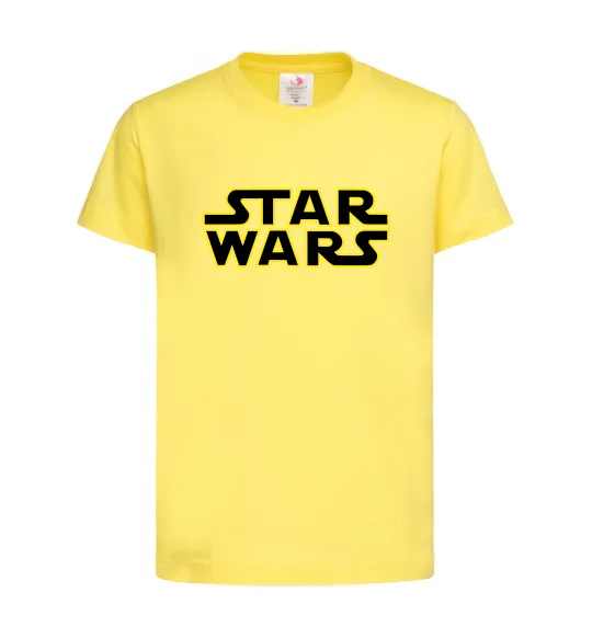 Дитяча футболка Star Wars logo Лимонний фото