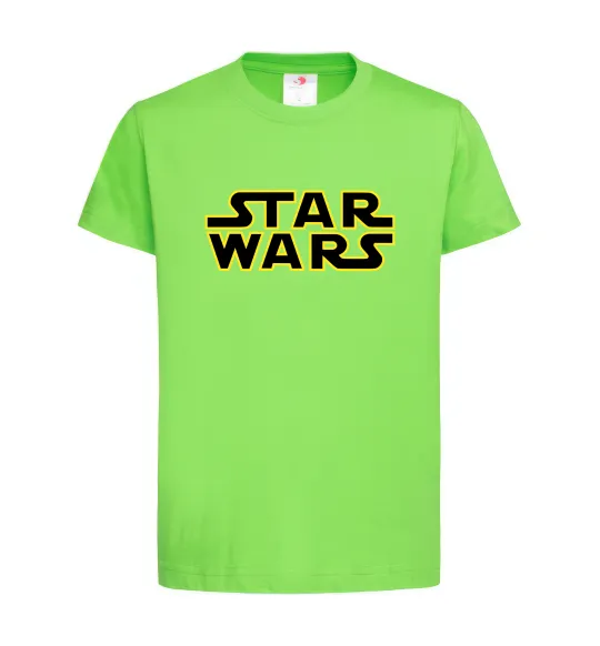 Дитяча футболка Star Wars logo Лаймовий фото