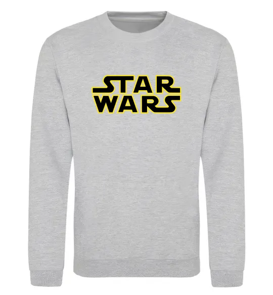 Світшот Star Wars logo Сірий меланж фото