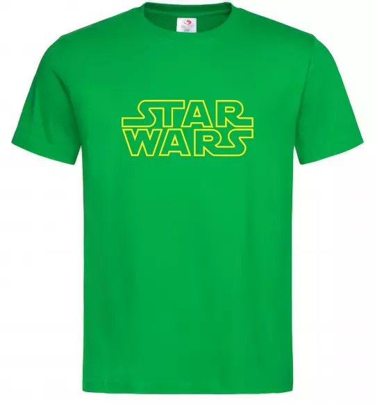 Мужская футболка Star Wars logo Зеленый фото