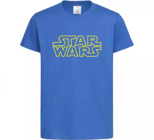 Детская футболка Star Wars logo Ярко-синий фото
