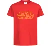 Детская футболка Star Wars logo Красный фото