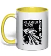 Чашка з кольоровою ручкою Star Wars Millennium Falcon Сонячно жовтий фото