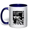 Чашка з кольоровою ручкою Star Wars Millennium Falcon Глибокий темно-синій фото