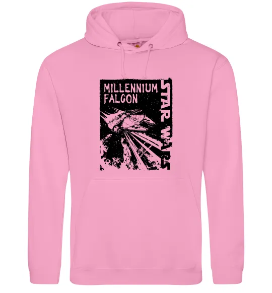 Женская толстовка (худи) Star Wars Millennium Falcon Розовый фото