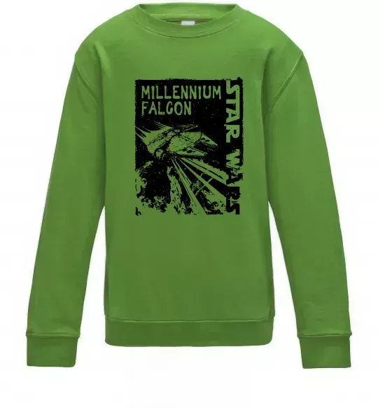 Дитячий світшот Star Wars Millennium Falcon Лаймовий фото