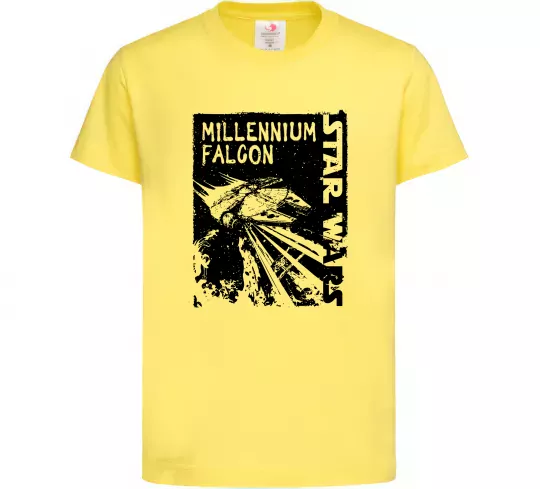 Детская футболка Star Wars Millennium Falcon Лимонный фото