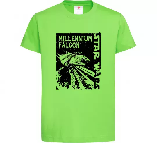 Детская футболка Star Wars Millennium Falcon Лаймовый фото