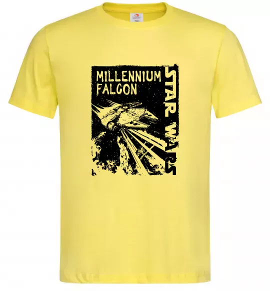 Мужская футболка Star Wars Millennium Falcon Лимонный фото