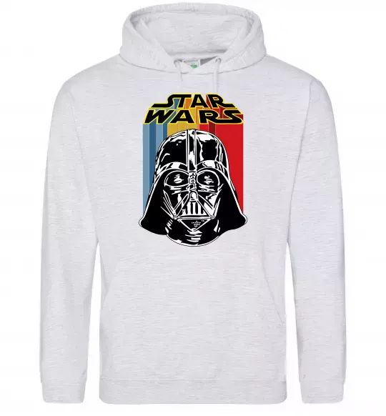 Женская толстовка (худи) Retro Star Wars Серый меланж фото