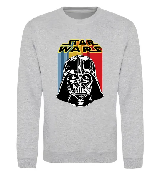 Свитшот Retro Star Wars Серый меланж фото