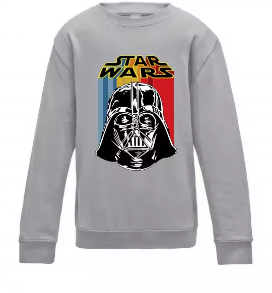 Детский Свитшот Retro Star Wars Серый меланж фото