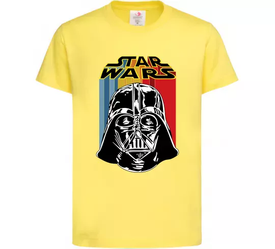 Дитяча футболка Retro Star Wars Лимонний фото