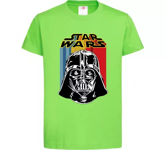 Дитяча футболка Retro Star Wars Лаймовий фото