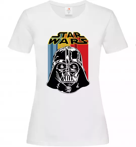 Женская футболка Retro Star Wars Белый фото