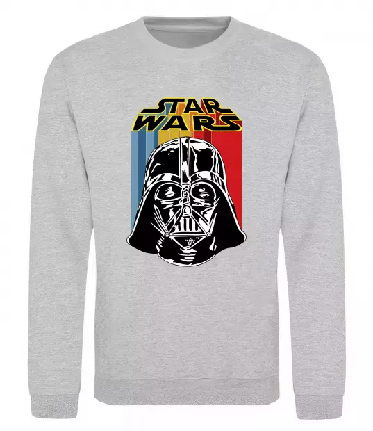 Свитшот Retro Star Wars Серый меланж фото