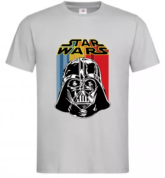 Чоловіча футболка Retro Star Wars Сірий фото