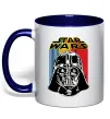 Чашка с цветной ручкой Retro Star Wars Глубокий темно-синий фото