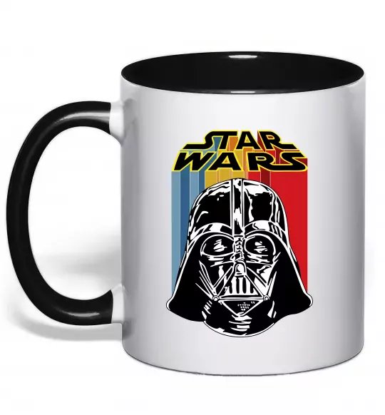 Чашка с цветной ручкой Retro Star Wars Черный фото