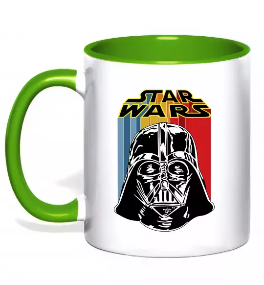 Чашка с цветной ручкой Retro Star Wars Зеленый фото