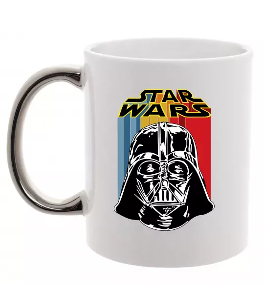 Чашка с цветной ручкой Retro Star Wars Серебро фото