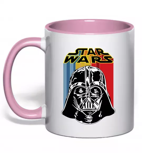 Чашка с цветной ручкой Retro Star Wars Нежно розовый фото