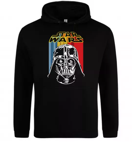 Мужская толстовка (худи) Retro Star Wars Черный фото