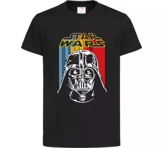Дитяча футболка Retro Star Wars Чорний фото