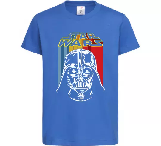 Дитяча футболка Retro Star Wars Яскраво-синій фото