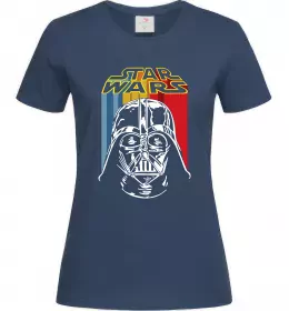 Жіноча футболка Retro Star Wars Темно-синій фото