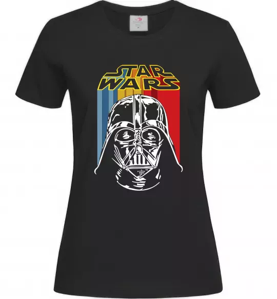 Женская футболка Retro Star Wars Черный фото