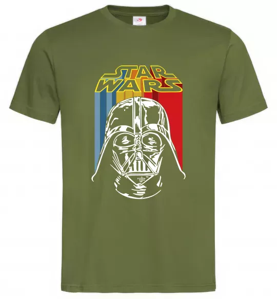 Чоловіча футболка Retro Star Wars Оливковий фото
