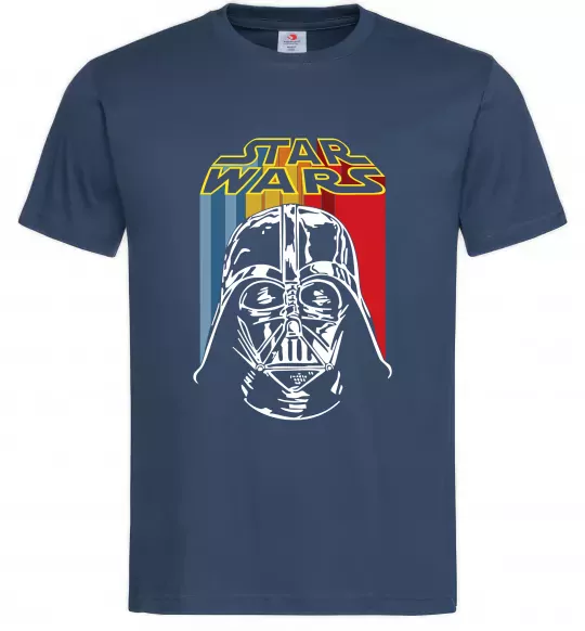 Чоловіча футболка Retro Star Wars Темно-синій фото