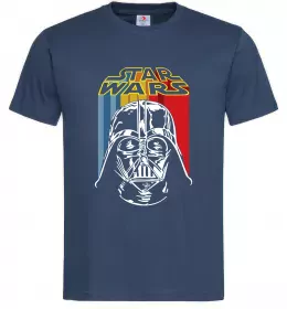 Мужская футболка Retro Star Wars Темно-синий фото